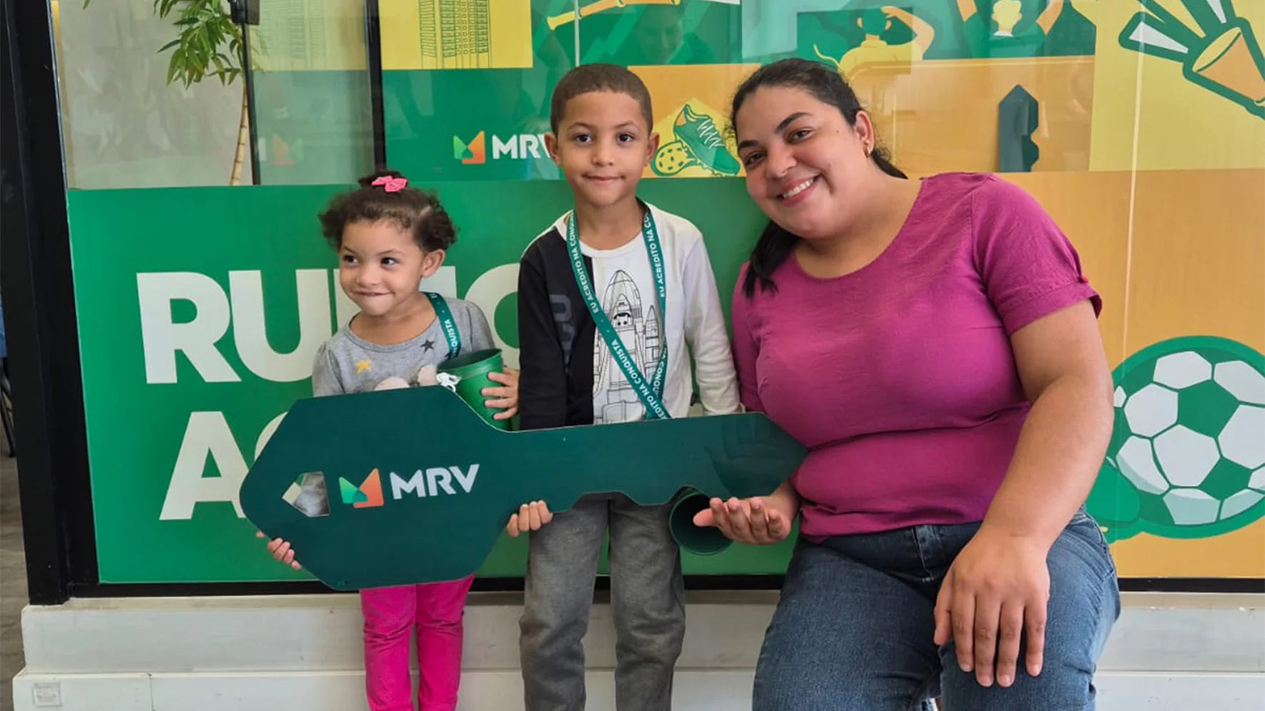 Beatriz, esposa do mestre de obras Cosme e seus filhos