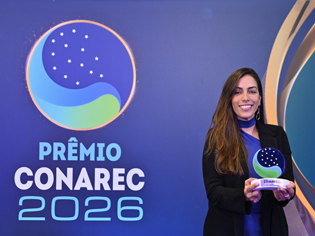 Joice Cristina, Head de Experiência do Cliente na MRV no Prêmio Conarec 2026 Joice Cristina, Head de Experiência do Cliente na MRV no Prêmio Conarec 2026